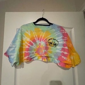 Boys Lie, tye dye crop t shirt. Barely worn